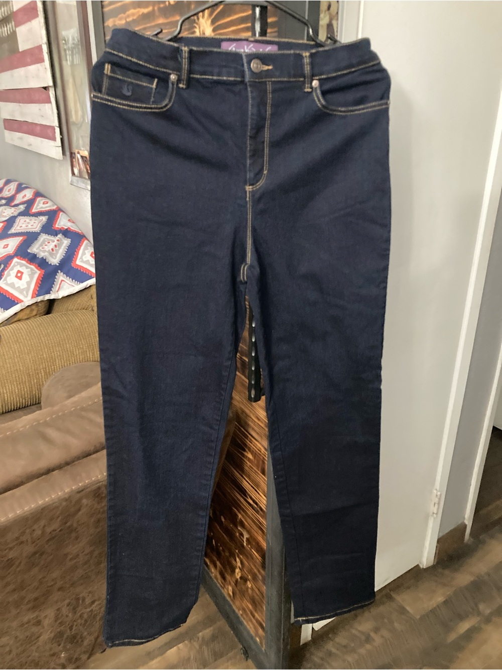 Gloria Vanderbilt Dark Indigo Skinny Jeans